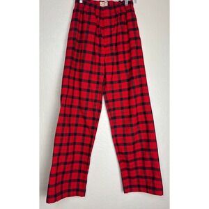 Filson Mens Red Black Buffalo Plaid Flannel Pajama Pants S Cotton 2785